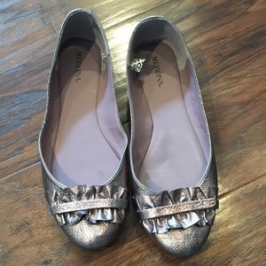 Shiny ballet flats